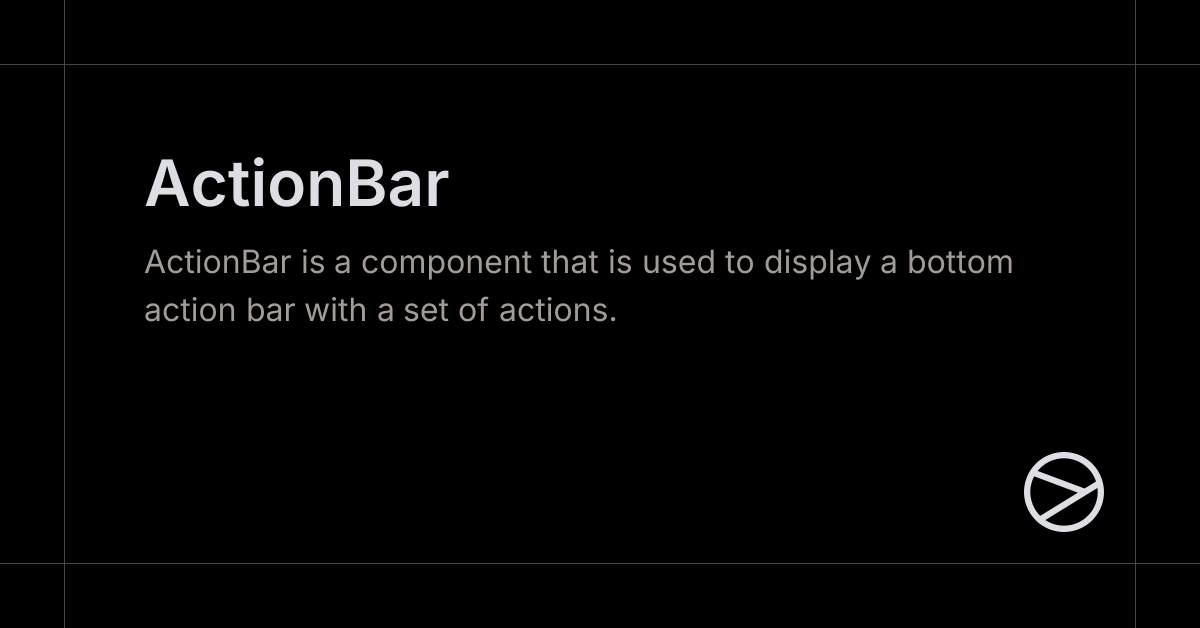 ActionBar - Yamada UI