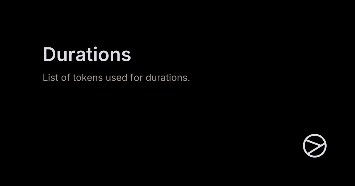 Durations - Yamada UI