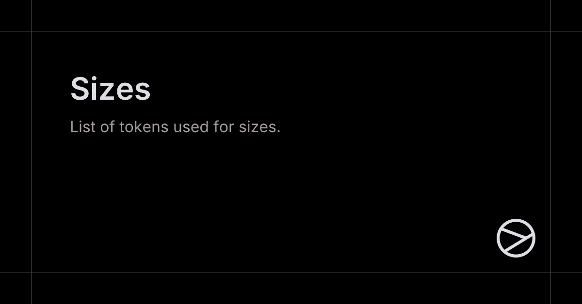 Sizes - Yamada UI