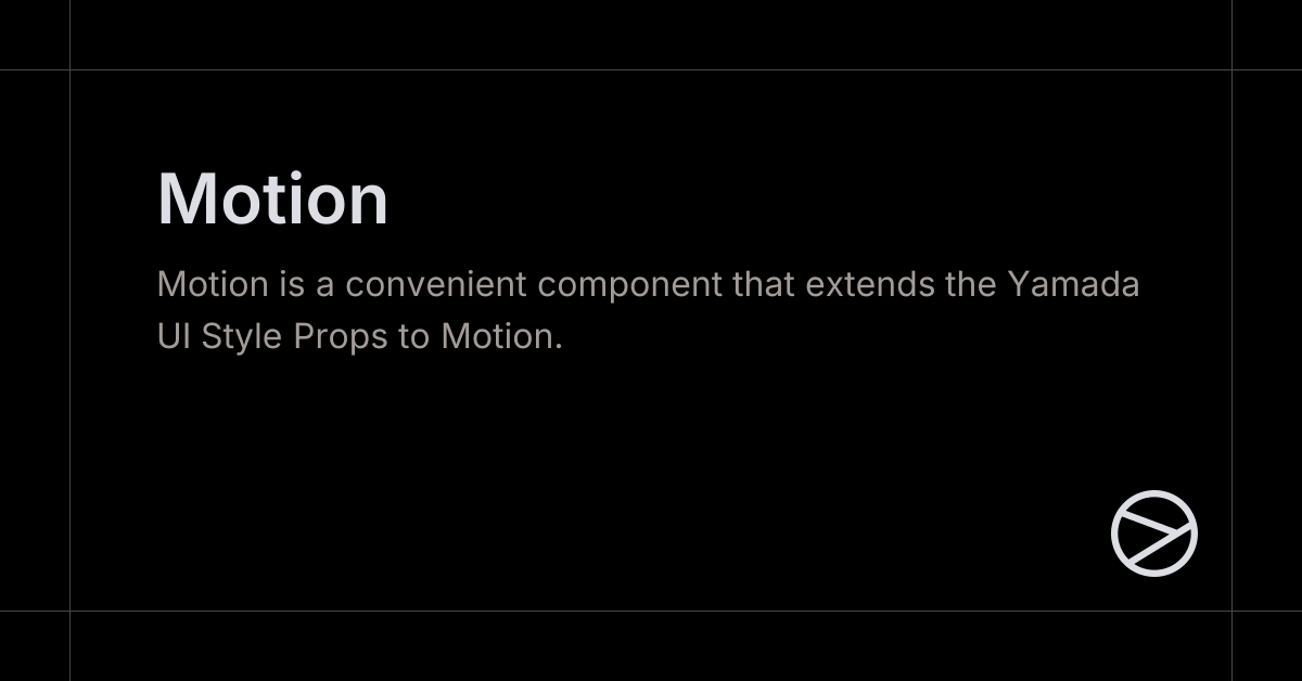 Motion - Yamada UI