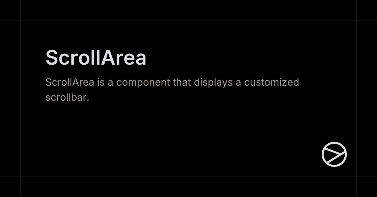 ScrollArea - Yamada UI