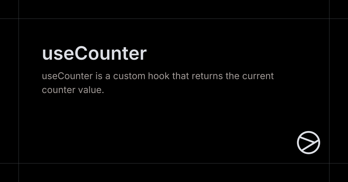 useCounter - Yamada UI